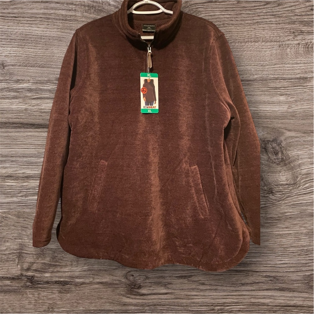 32 Degrees Brown Turtleneck Sweater Soft and Cozy